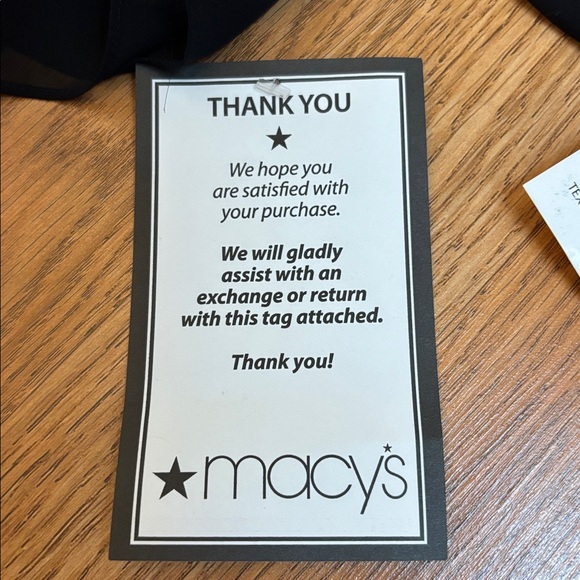 NWT Alex Evenings black sheer 3/4 split sleeve open cardigan. Size L. - Picture 10 of 17